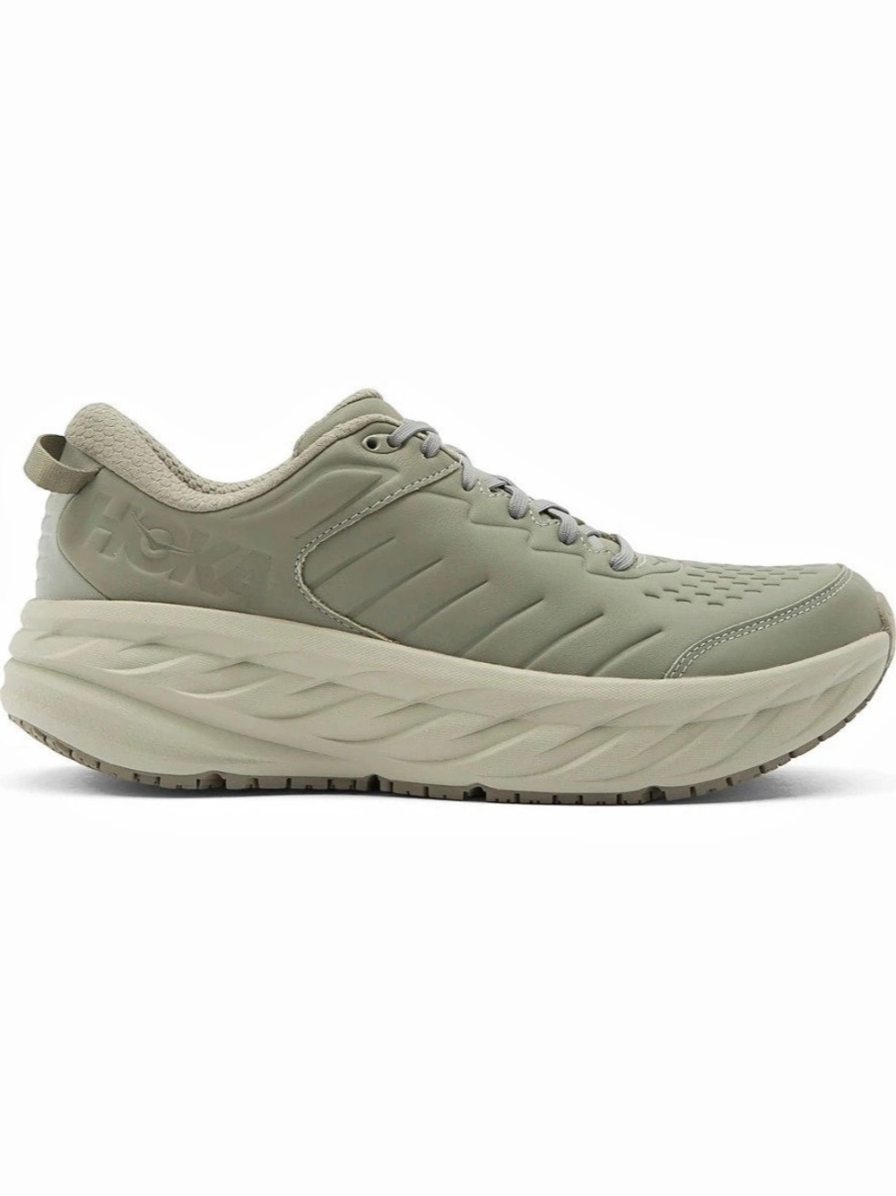 Hoka Bondi SR Athletic Shoes US 13 Green & Gray